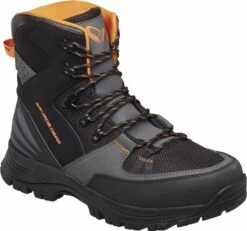 FOOTW Shop 48 Savage Gear Fishing Boots SG8 Wading Boot Cleated Grey/Black 44