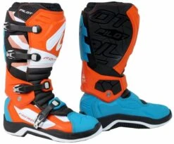 Forma Boots Pilot White/Orange/Aqua 44 Motorcycle Boots
