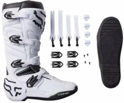 FOX Comp Boots White 44,5 Motorcycle Boots -FOOTW Shop main cbb8a686