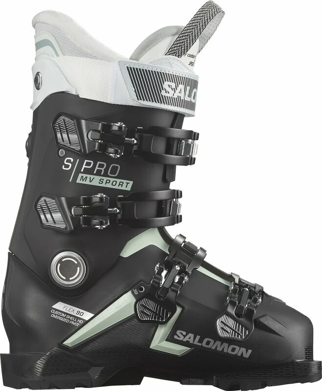 Salomon S/Pro MV Sport 90 W GW Black/White 23/23,5 Alpine Ski Boots 1 Salomon S/Pro MV Sport 90 W GW Black/White 23/23,5 Alpine Ski Boots